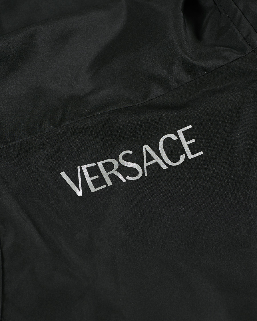 Homme | Manteaux Et Vestes | Versace | Monogram Hooded Jacket Black