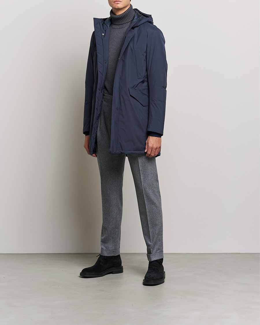 Homme | Manteaux Et Vestes | Herno | Laminar Goretex Car Coat Navy