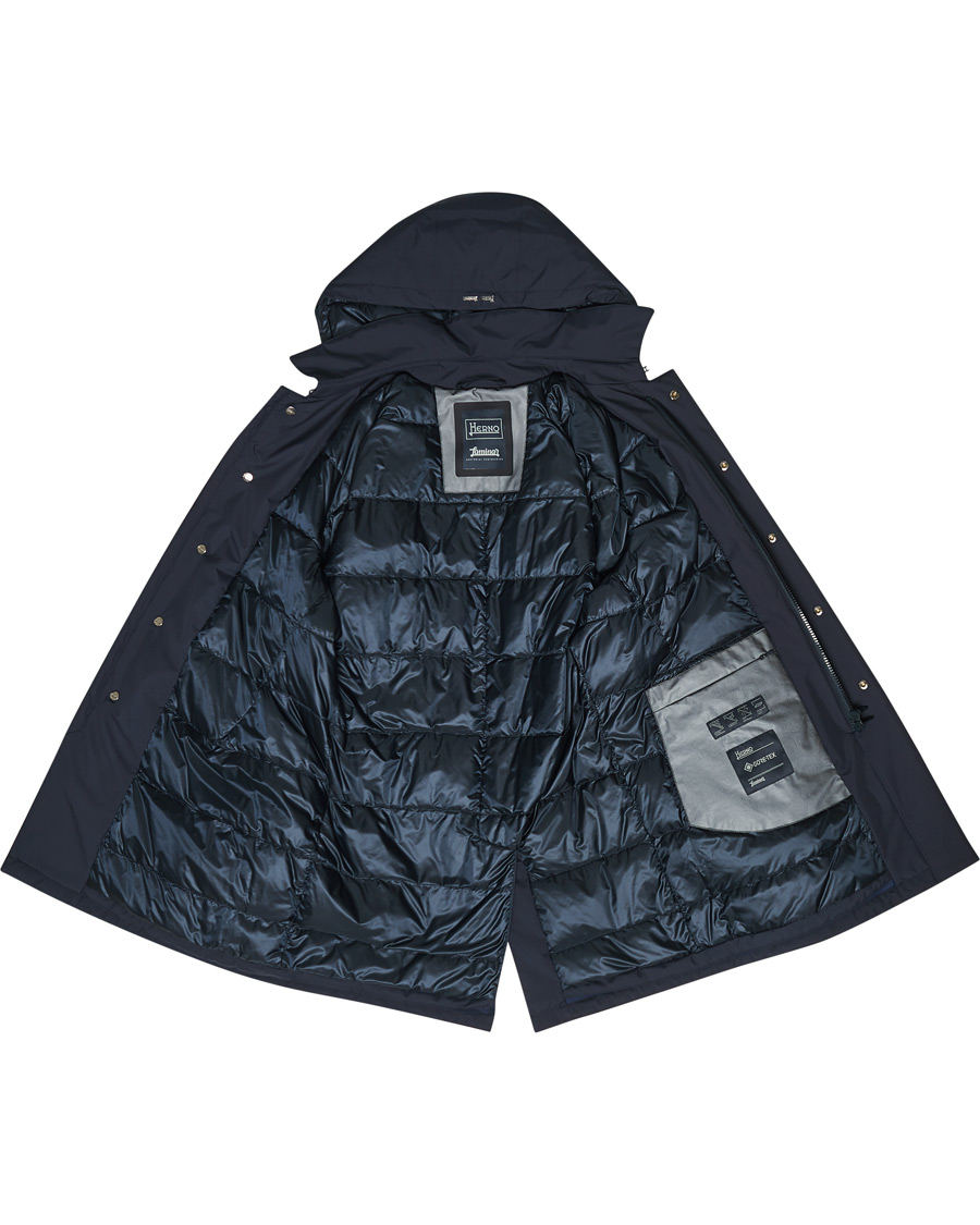 Homme | Manteaux Et Vestes | Herno | Laminar Goretex Car Coat Navy