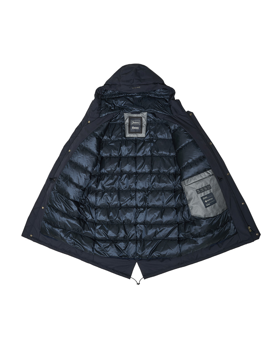 Homme | Manteaux Et Vestes | Herno | Laminar Waterproof Down Coat Navy
