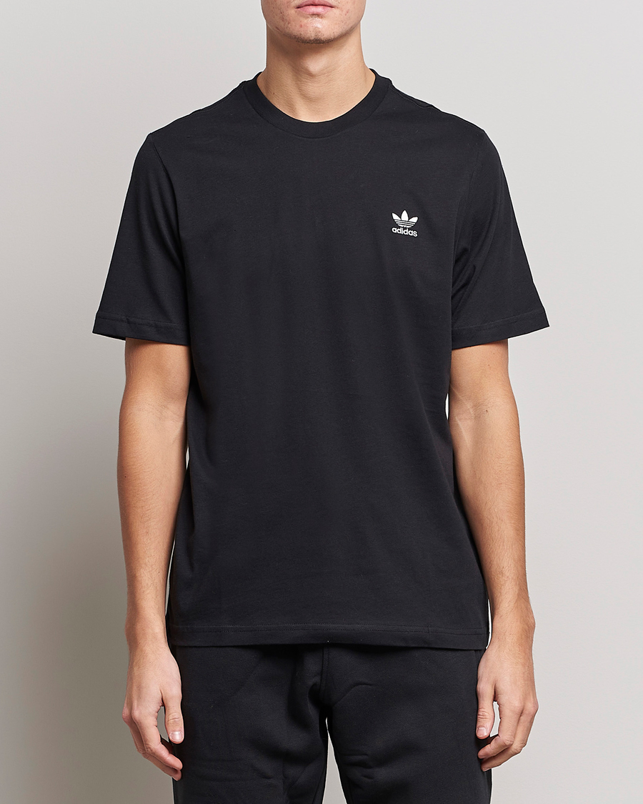 Homme | T-Shirts Noirs | adidas Originals | Essential Trefoil Tee Black