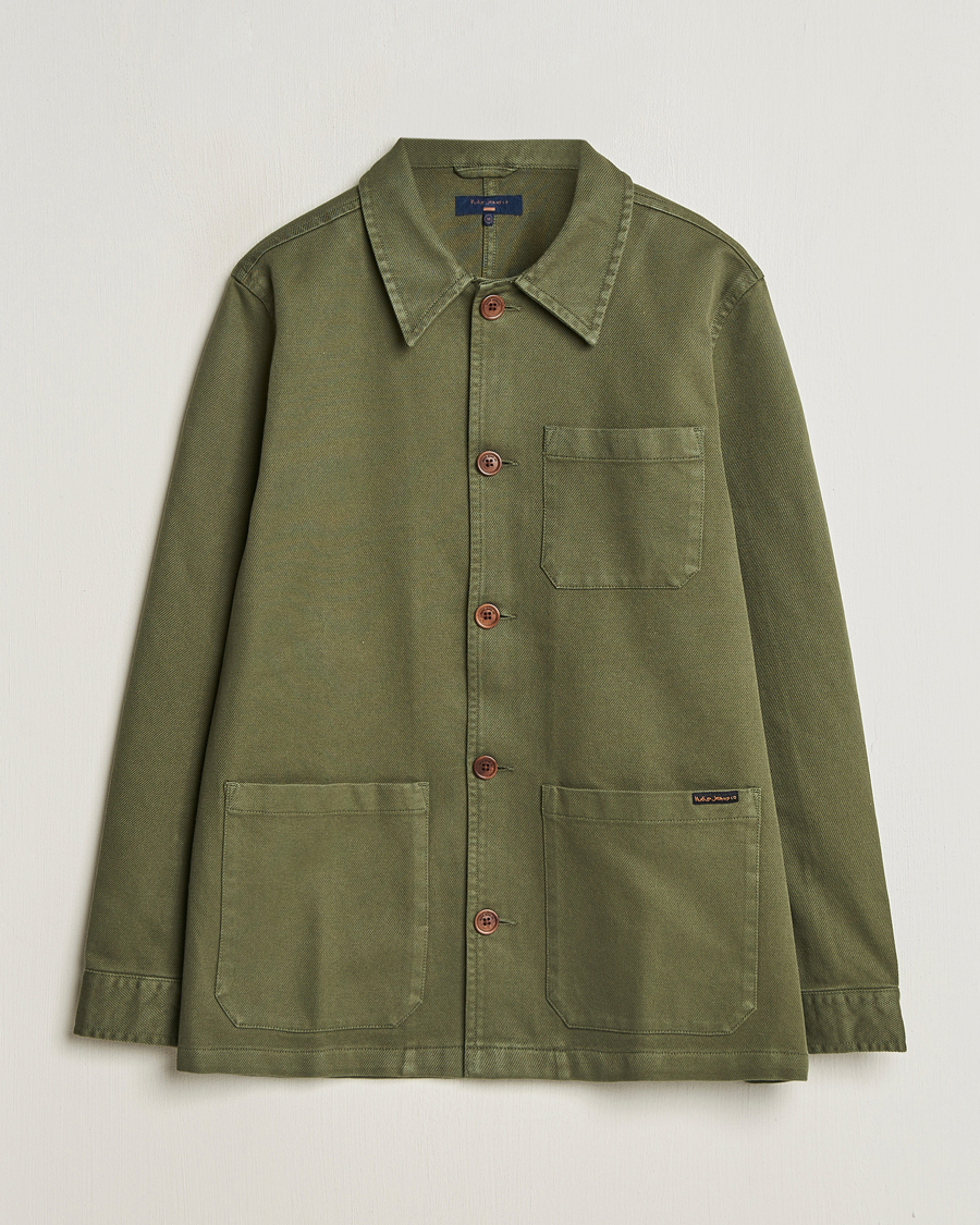 Homme | Chemises | Nudie Jeans | Barney Worker Overshirt Olive