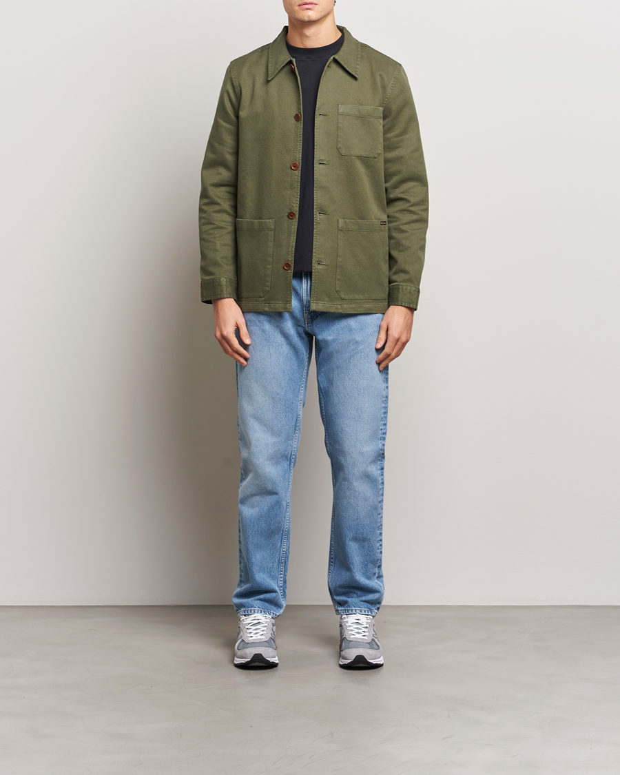 Homme | Chemises | Nudie Jeans | Barney Worker Overshirt Olive