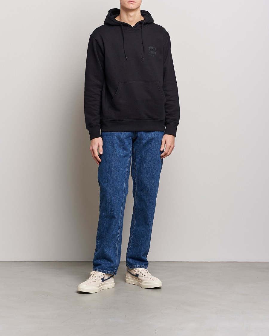 Homme | Pulls Et Tricots | Nudie Jeans | Franke Logo Hoodie Black