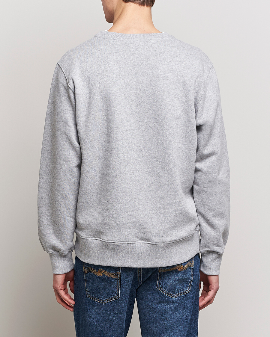 Homme | Pulls Et Tricots | Nudie Jeans | Frasse Logo Sweatshirt Grey melange