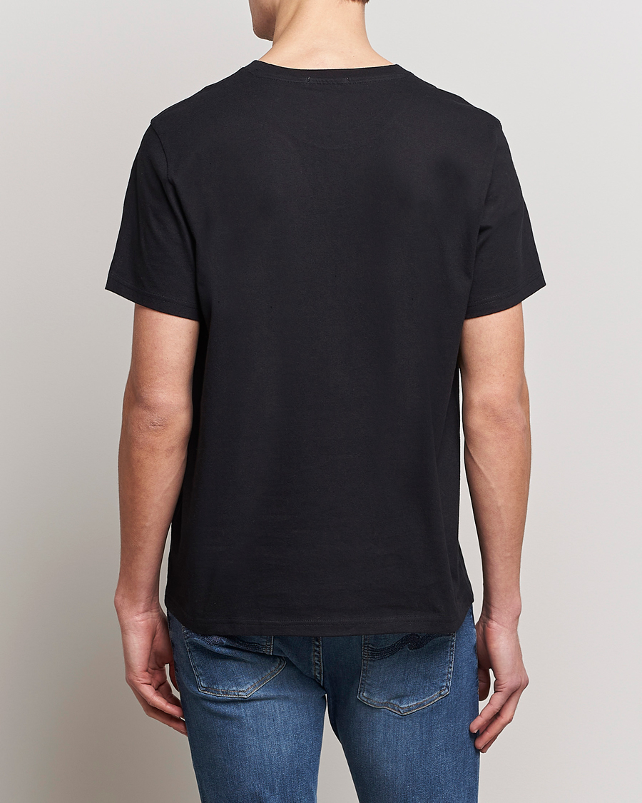 Homme | T-shirts | Nudie Jeans | Roy Logo Crew Neck Tee Black