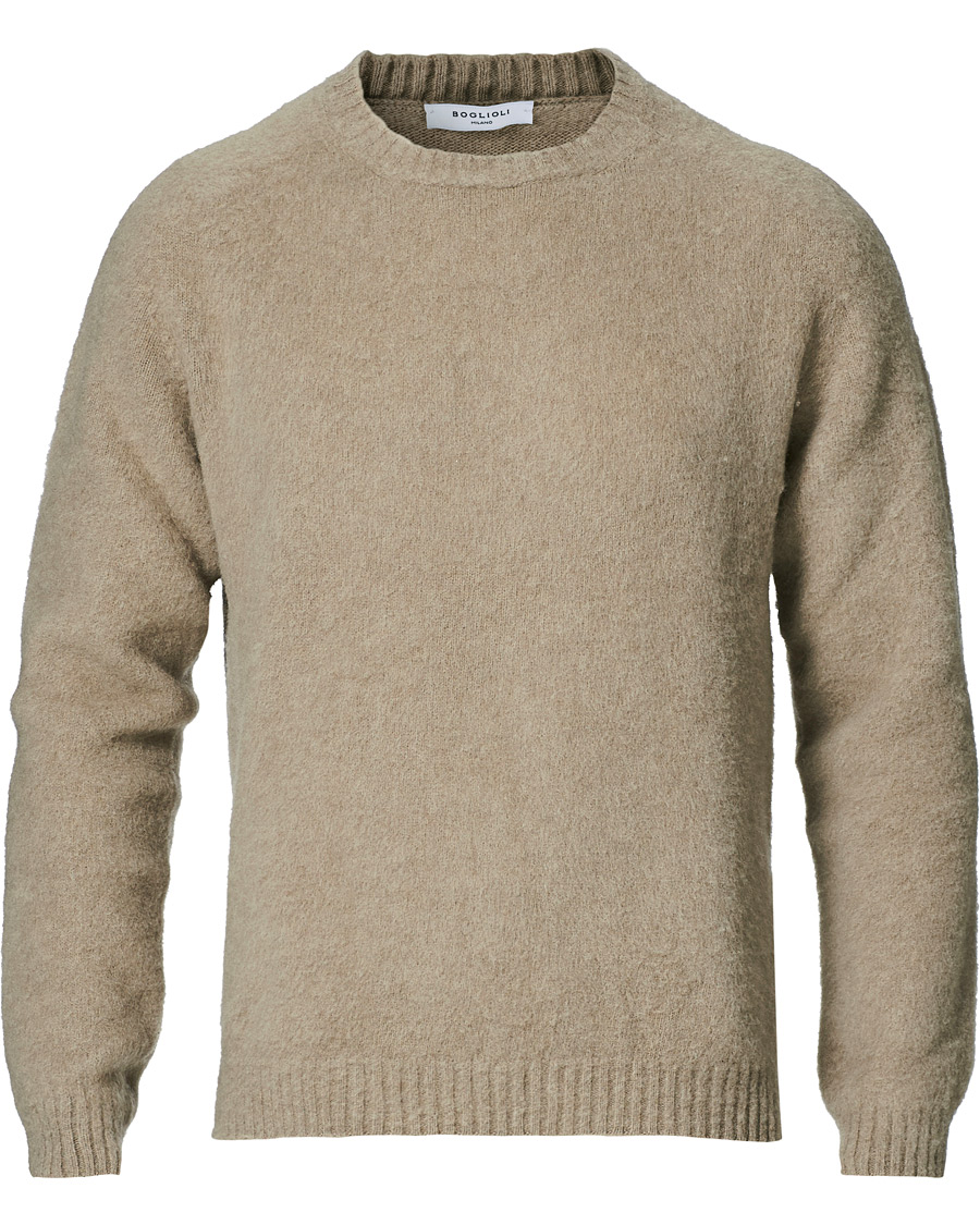 Homme | Pulls Et Tricots | Boglioli | Brushed Wool/Cashmere Sweater Beige