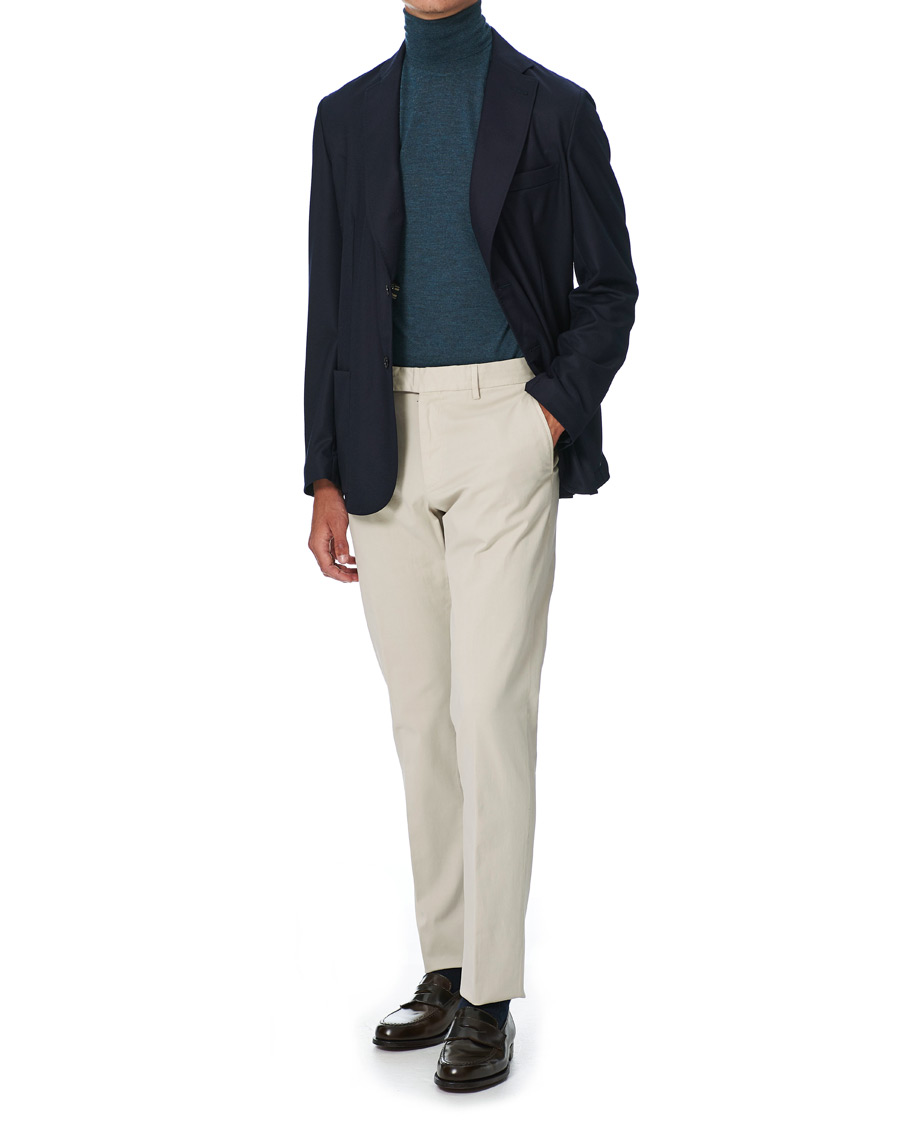 Homme | Blazers | Brioni | Deconstructed Flannel Blazer Navy