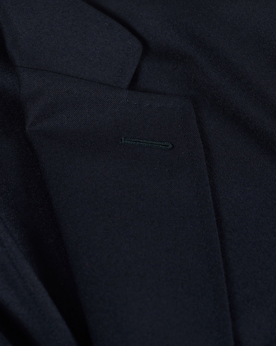 Homme | Blazers | Brioni | Deconstructed Flannel Blazer Navy