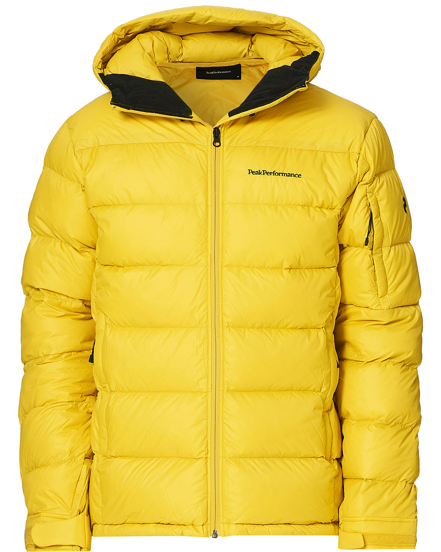 Homme | Manteaux Et Vestes | Peak Performance | Frost Down Hooded Jacket Trek Yellow