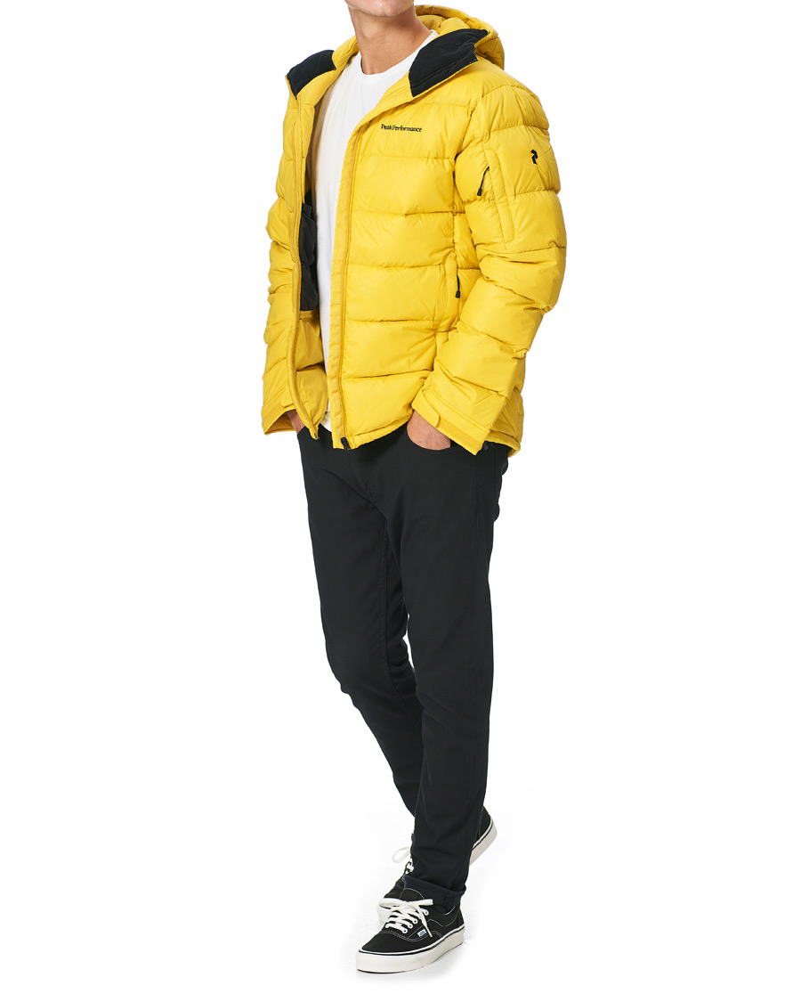 Homme | Manteaux Et Vestes | Peak Performance | Frost Down Hooded Jacket Trek Yellow