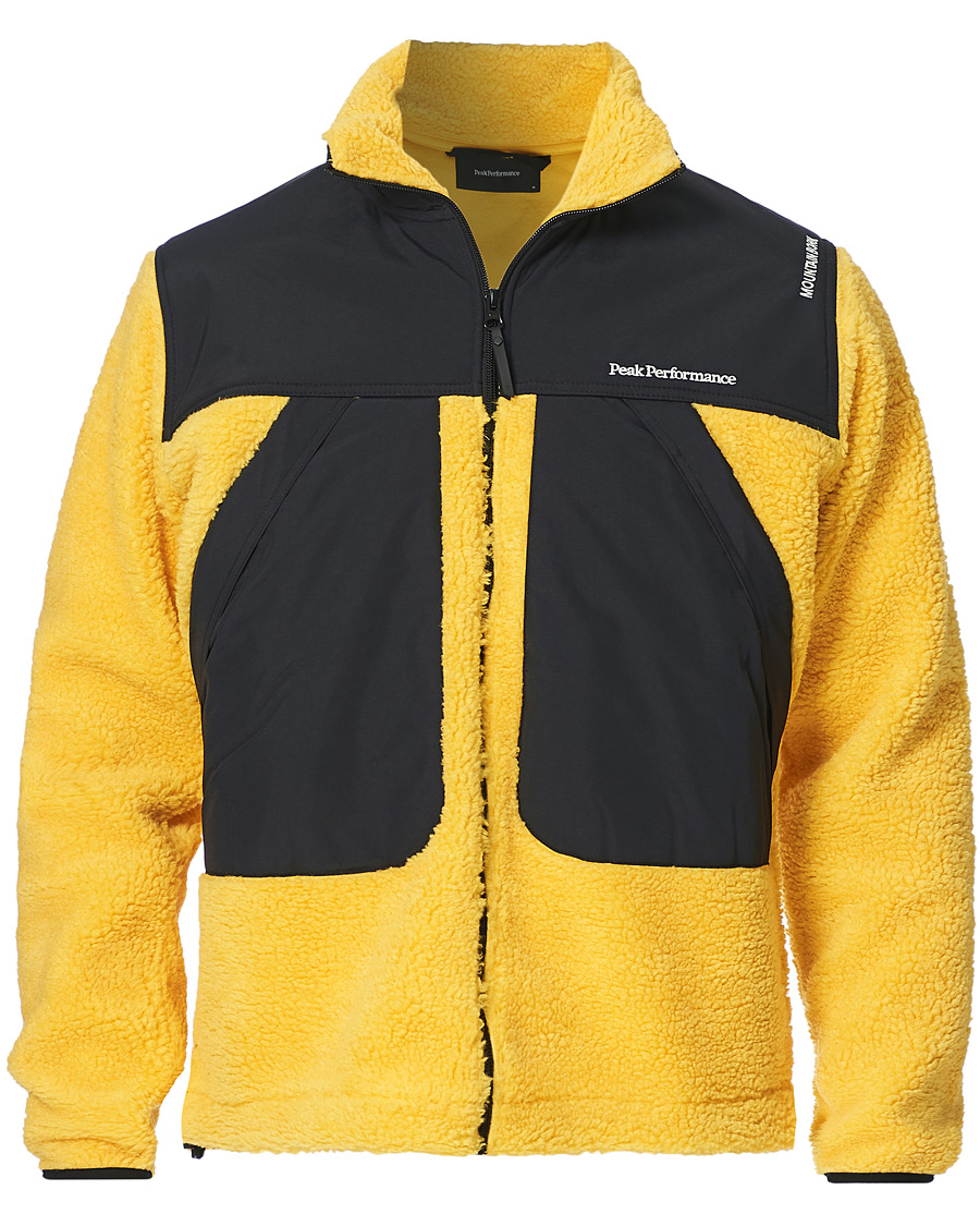 Homme | Manteaux Et Vestes | Peak Performance | Vipe 95 Pile Jacket Trek Yellow