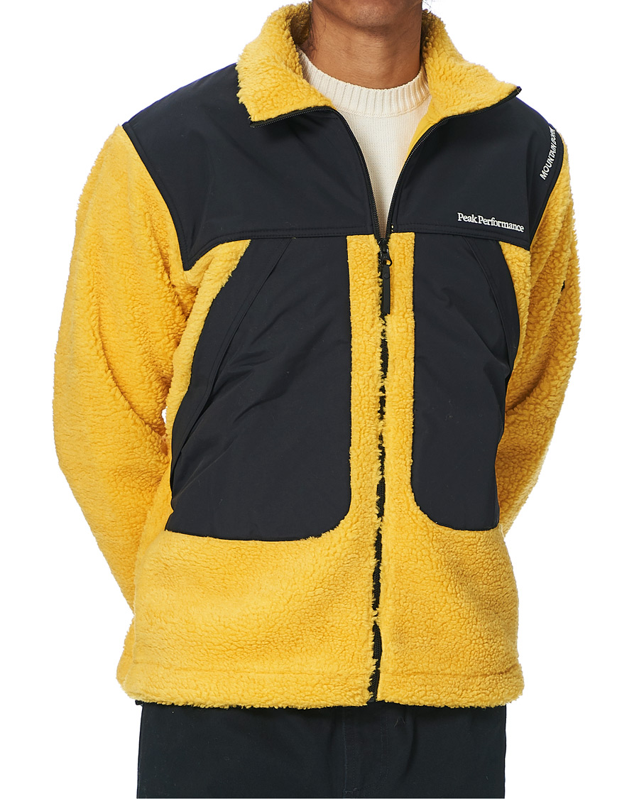 Homme | Manteaux Et Vestes | Peak Performance | Vipe 95 Pile Jacket Trek Yellow
