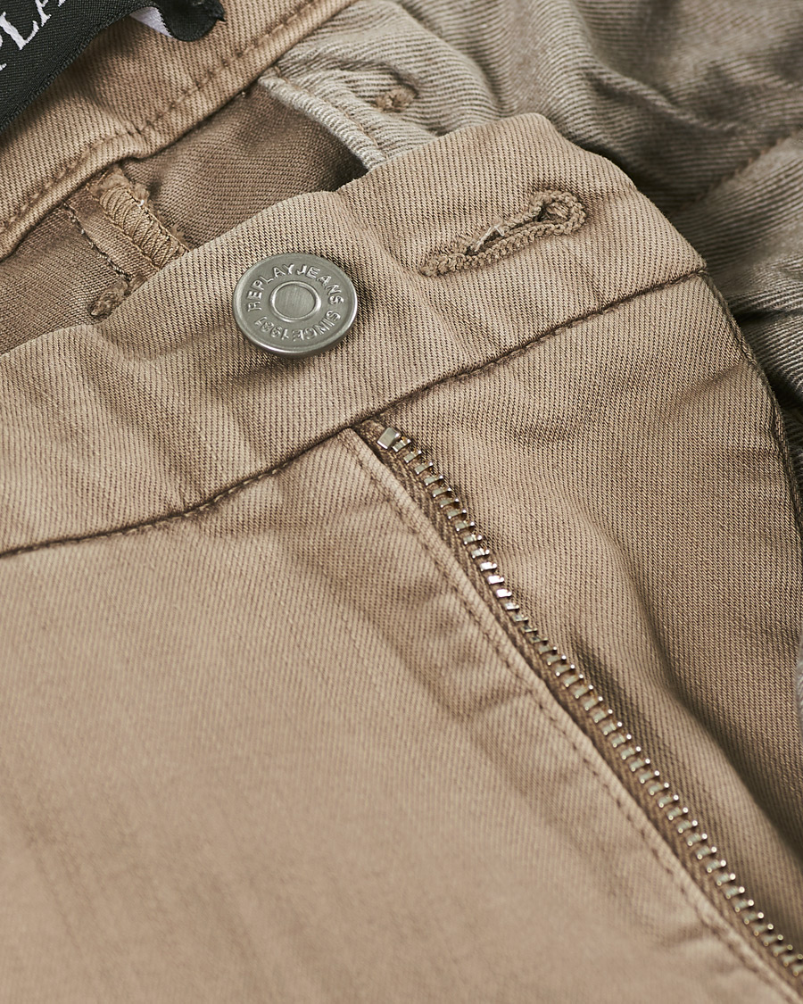 Homme | Pantalons | Replay | Benni Hyperflex X-Lite Chinos Walnut