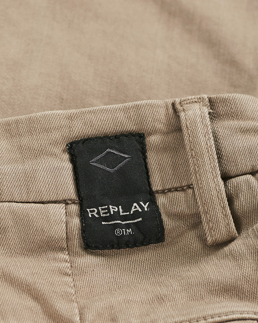Homme | Pantalons | Replay | Benni Hyperflex X-Lite Chinos Walnut