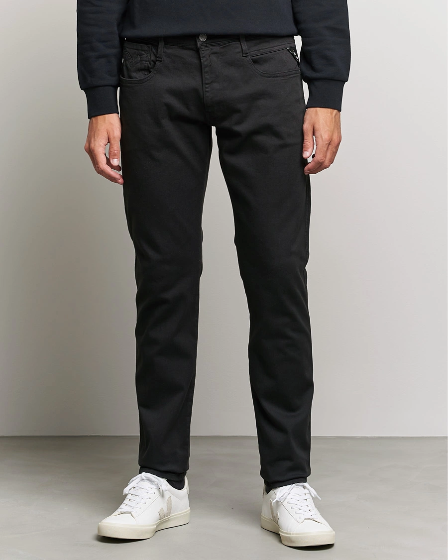 Homme | Pantalon Décontracté | Replay | Anbass Hyperflex X.Lite 5-Pocket Pants Black