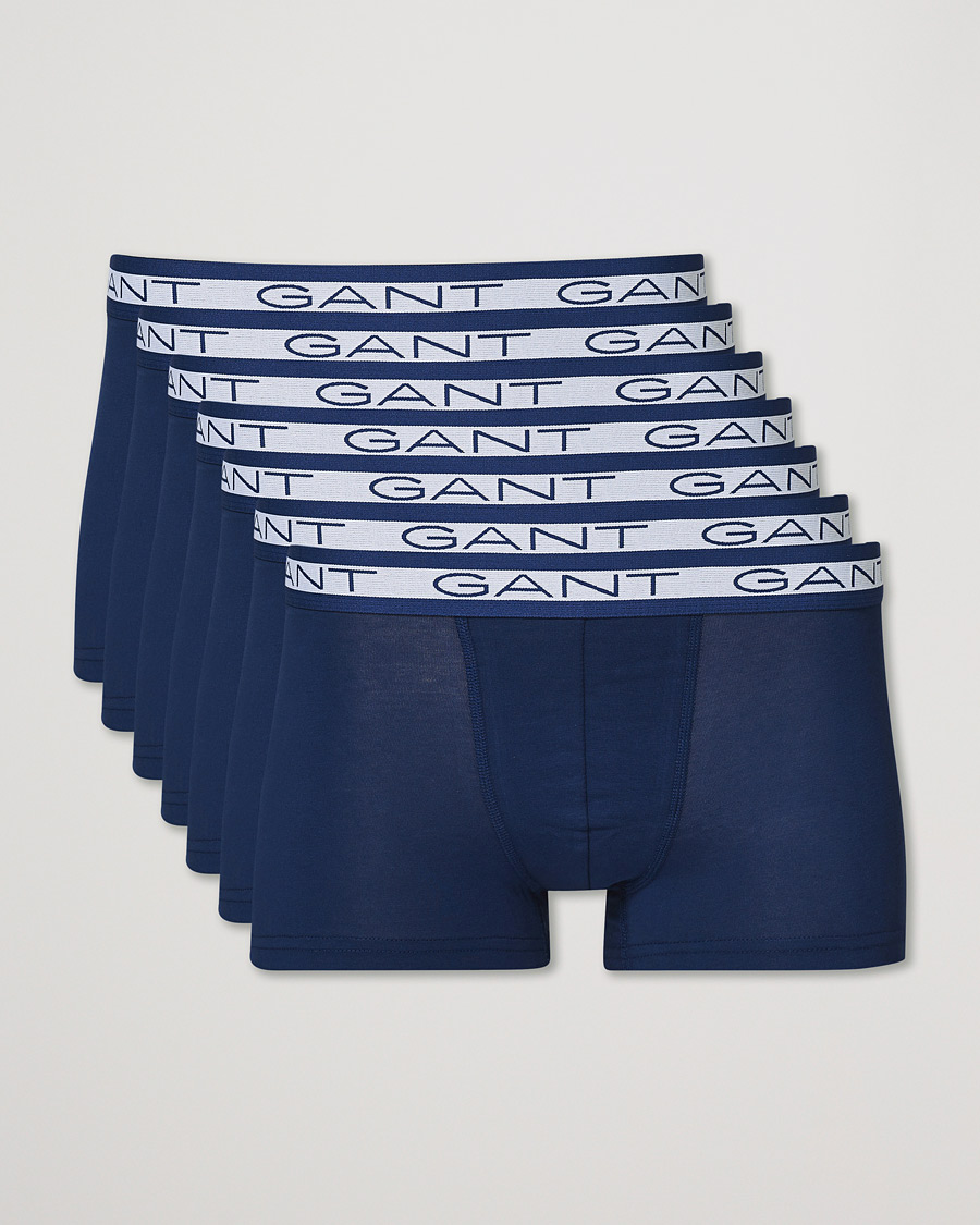 Homme | Sous-Vêtements Et Chaussettes | GANT | 7-Pack Trunks Navy