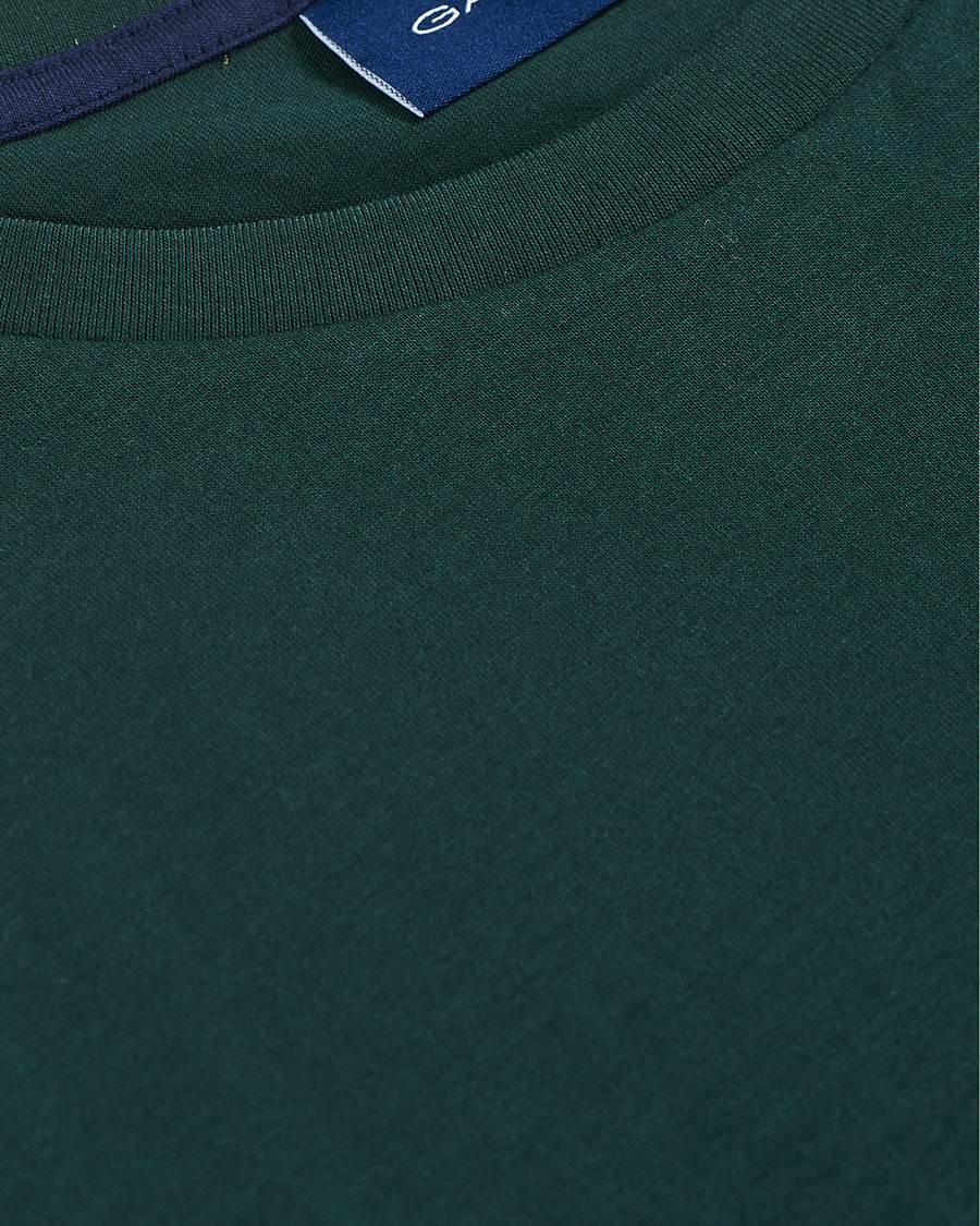 Homme | T-shirts | GANT | Archive Shield Logo Crew Neck Tee Tartan Green