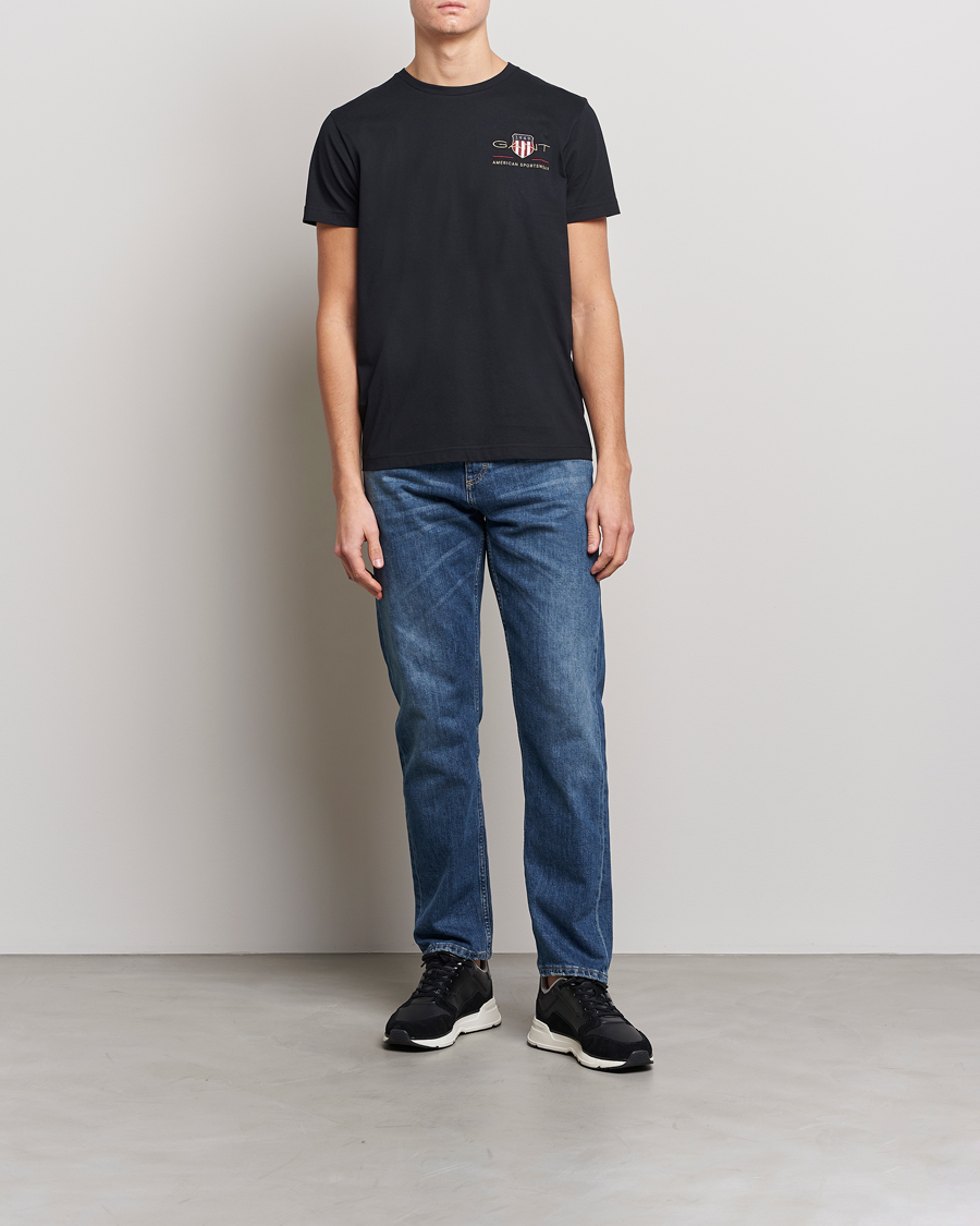 Homme | T-shirts | GANT | Archive Shield Logo Crew Neck Tee Black