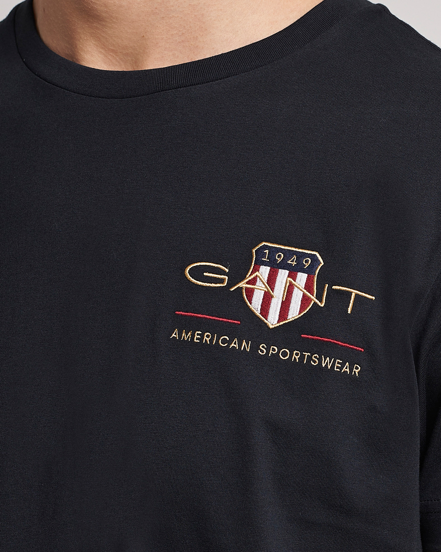 Homme | T-shirts | GANT | Archive Shield Logo Crew Neck Tee Black