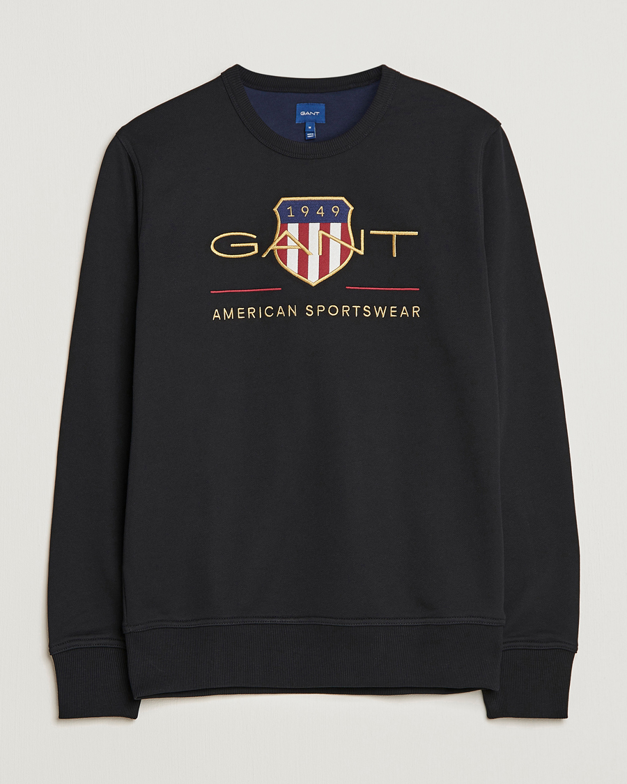Homme | Pulls Et Tricots | GANT | Archive Shield Crew Neck Sweatershirt Black