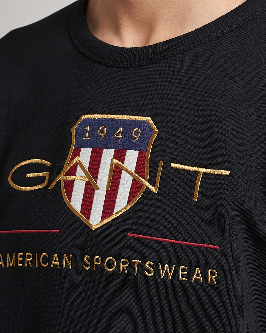 Homme | Pulls Et Tricots | GANT | Archive Shield Crew Neck Sweatershirt Black