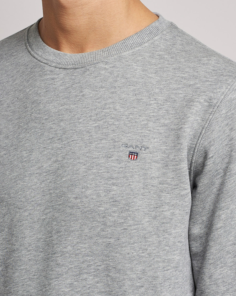 Homme | Pulls Et Tricots | GANT | Original Crew Neck Sweatshirt Grey Melange