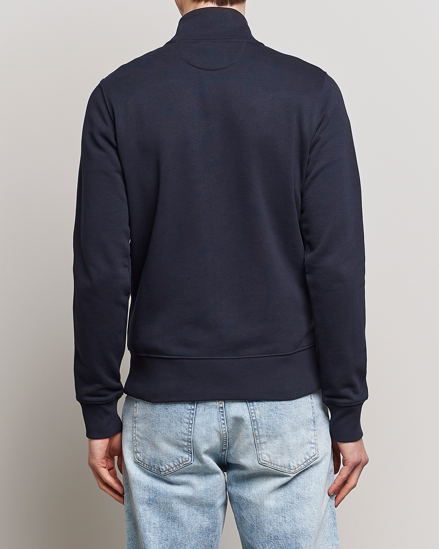 Homme | Pulls Et Tricots | GANT | Original Shield Logo Full-Zip Sweater Evening Blue