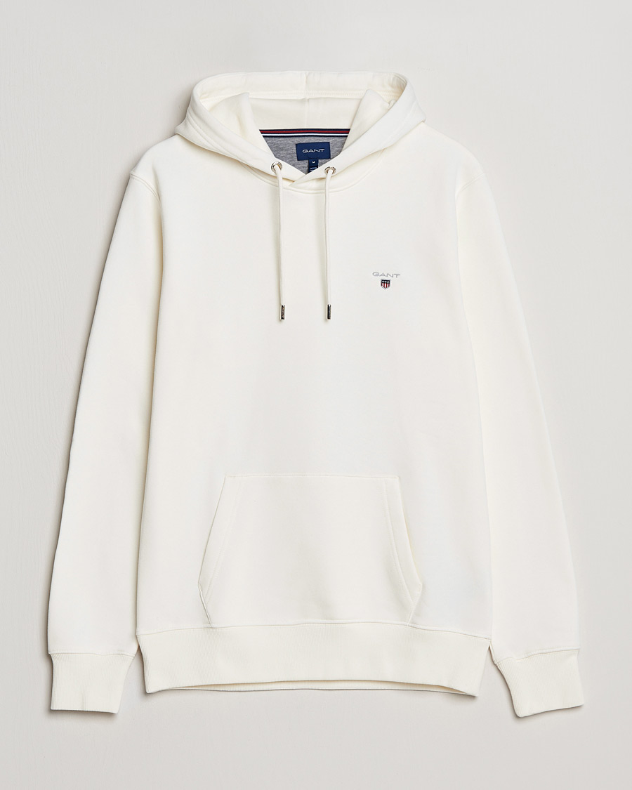 Homme | Pulls Et Tricots | GANT | Original Shield Logo Hoodie Eggshell