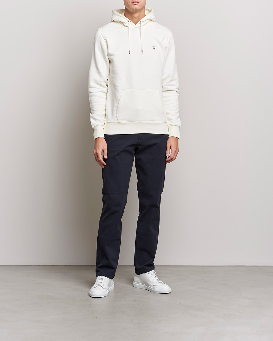 Homme | Pulls Et Tricots | GANT | Original Shield Logo Hoodie Eggshell