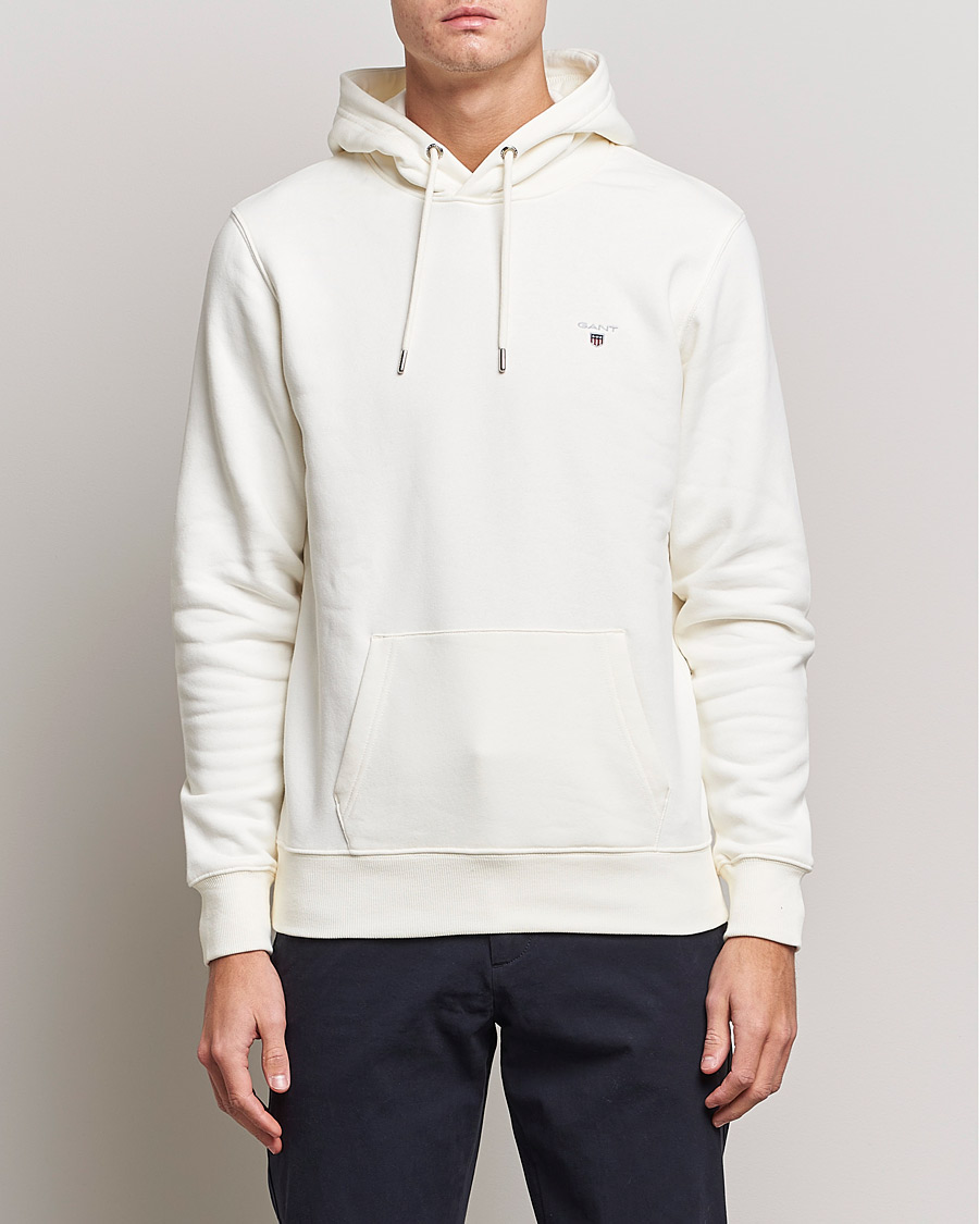 Homme | Pulls Et Tricots | GANT | Original Shield Logo Hoodie Eggshell