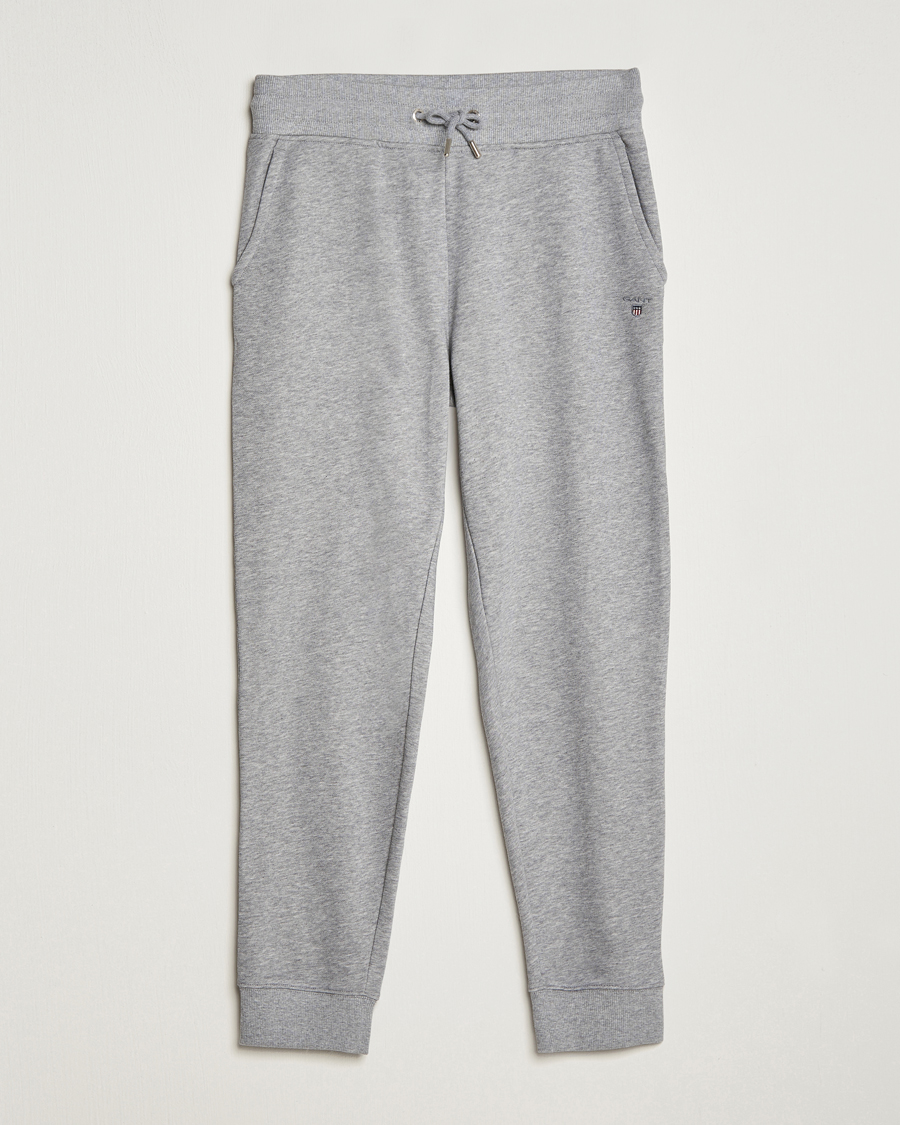 Homme | Pantalons | Gant | Original Sweatpants Grey Melange