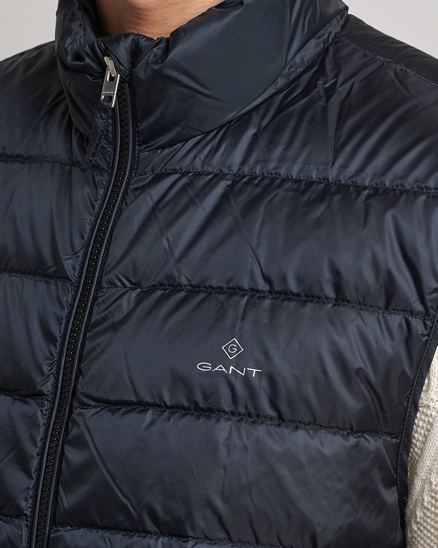 Homme | Gilets | GANT | The Light Down Gilet Black