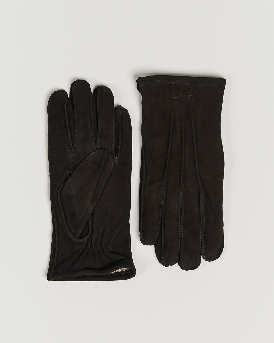 Homme | GANT Classic Suede Gloves Black | GANT | Classic Suede Gloves Black