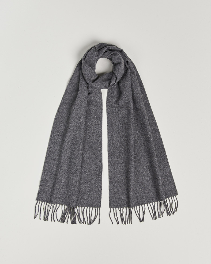 Homme | GANT Solid Wool Scarf Charcoal Melange | GANT | Solid Wool Scarf Charcoal Melange