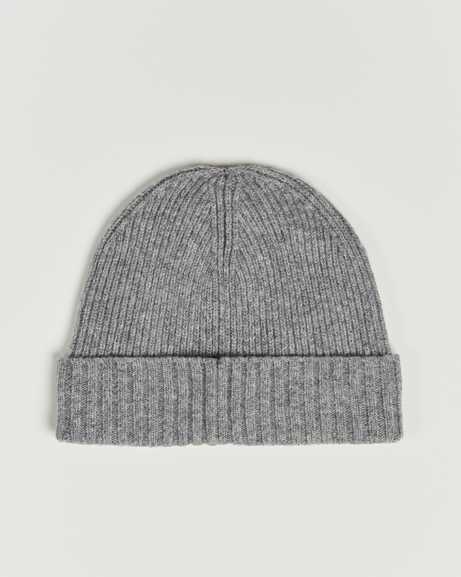 Homme | GANT Wool Lined Beanie Dark Grey Melange | GANT | Wool Lined Beanie Dark Grey Melange
