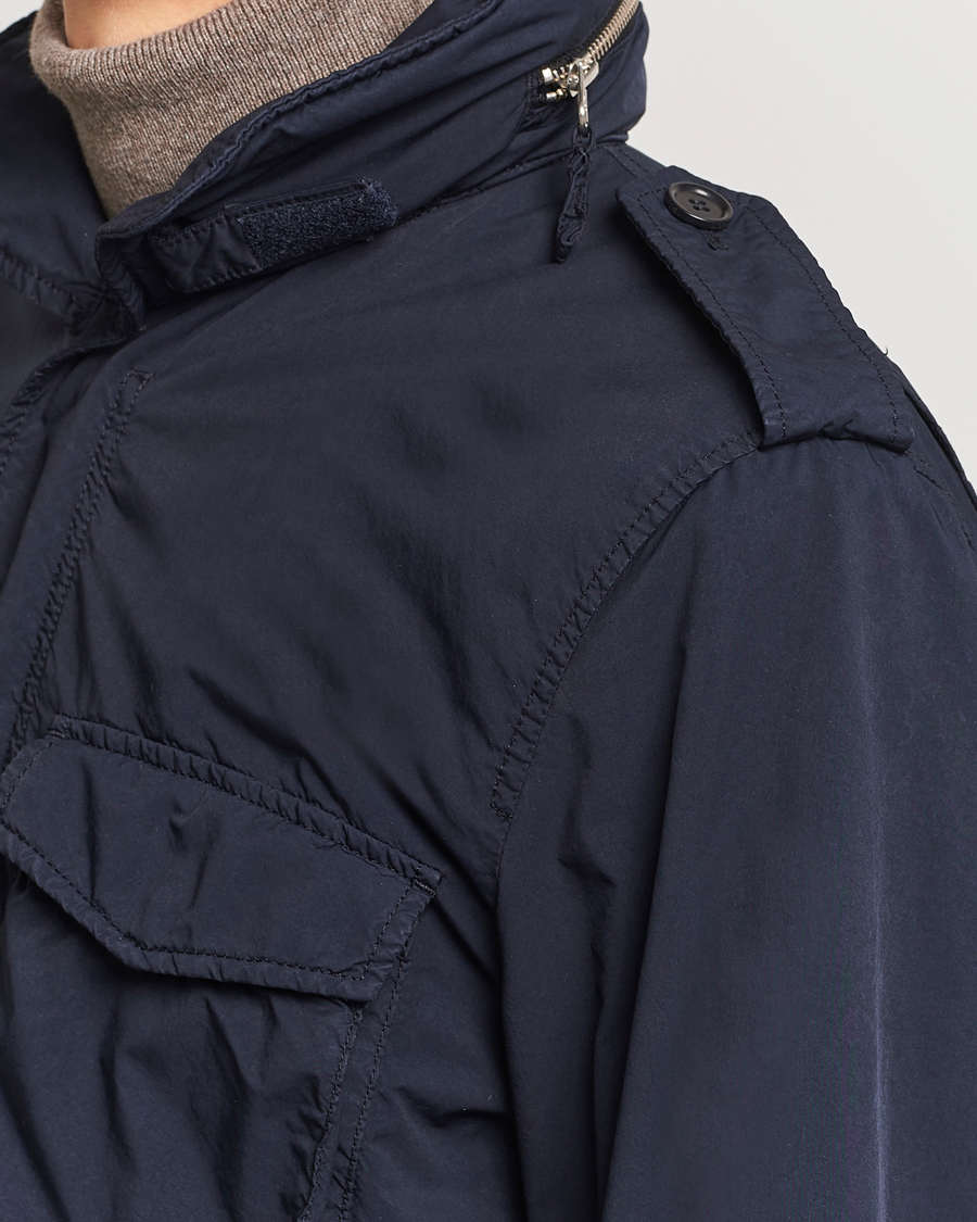 Homme | Manteaux Et Vestes | Aspesi | Garment Dyed Field Jacket Navy