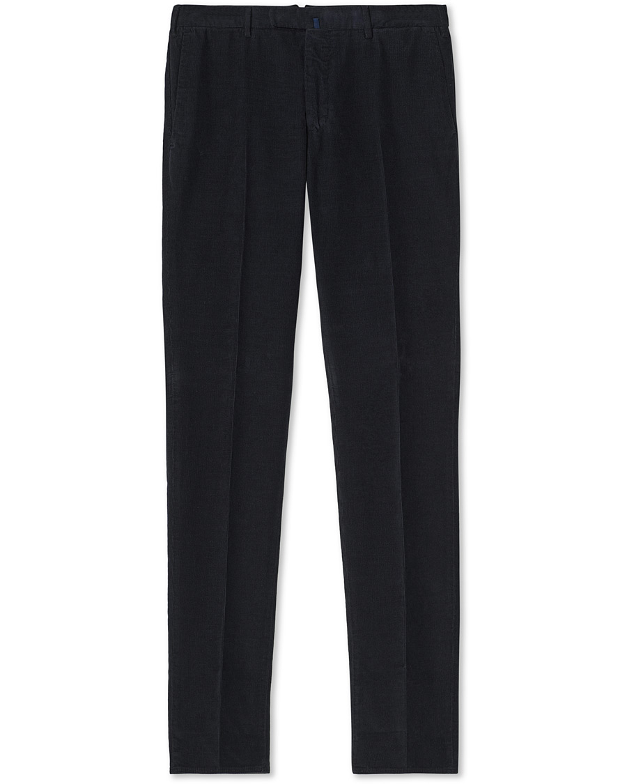 Homme | Pantalons | Incotex | Slim Fit Corduroy Trousers Navy