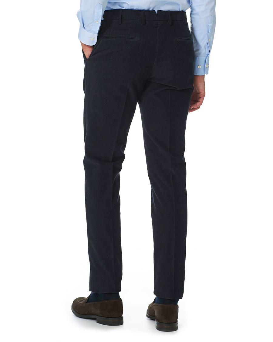 Homme | Pantalons | Incotex | Slim Fit Corduroy Trousers Navy