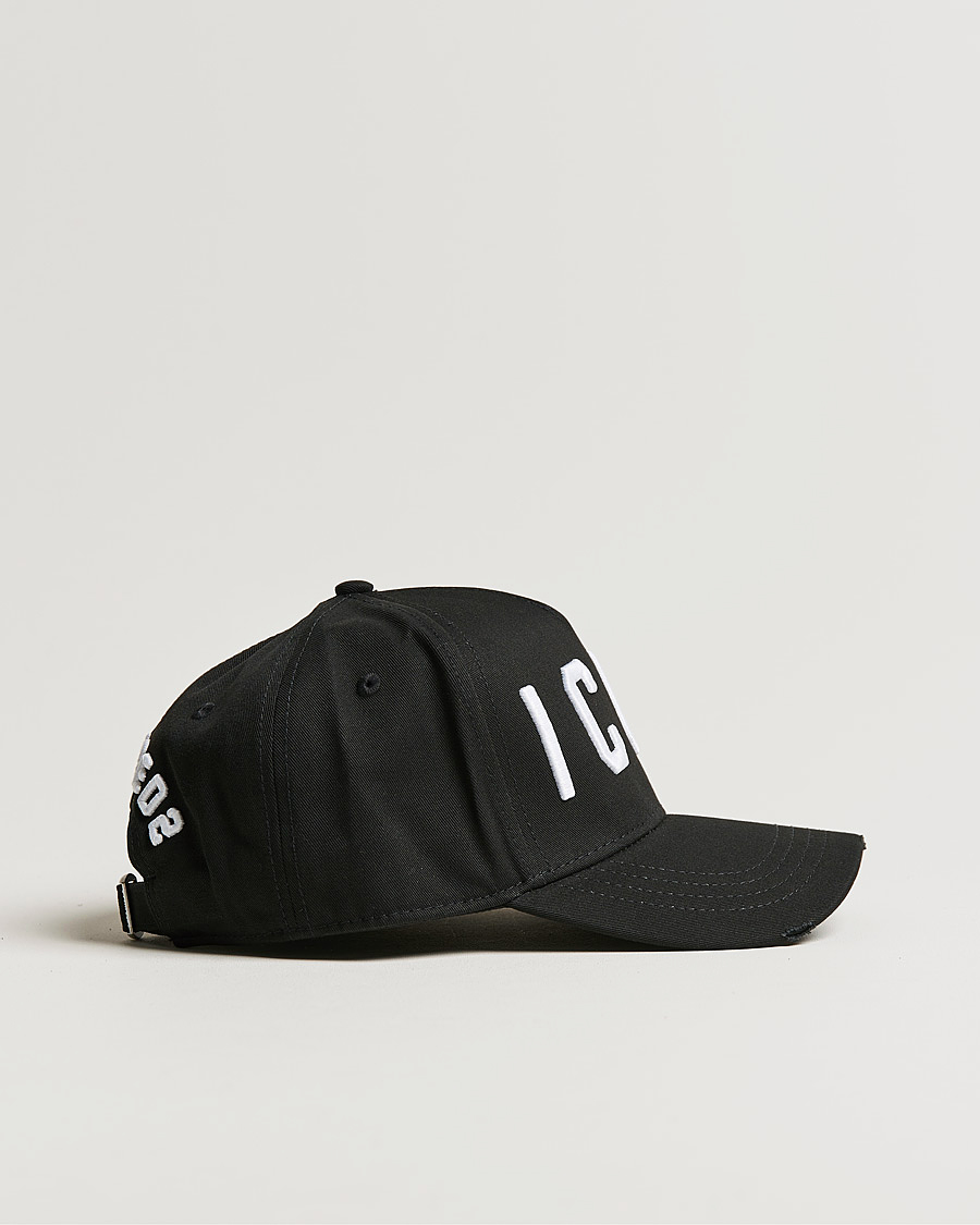 Homme | Dsquared2 Icon Baseball Cap Black/White | Dsquared2 | Icon Baseball Cap Black/White