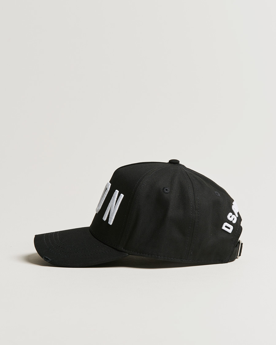 Homme | Dsquared2 Icon Baseball Cap Black/White | Dsquared2 | Icon Baseball Cap Black/White