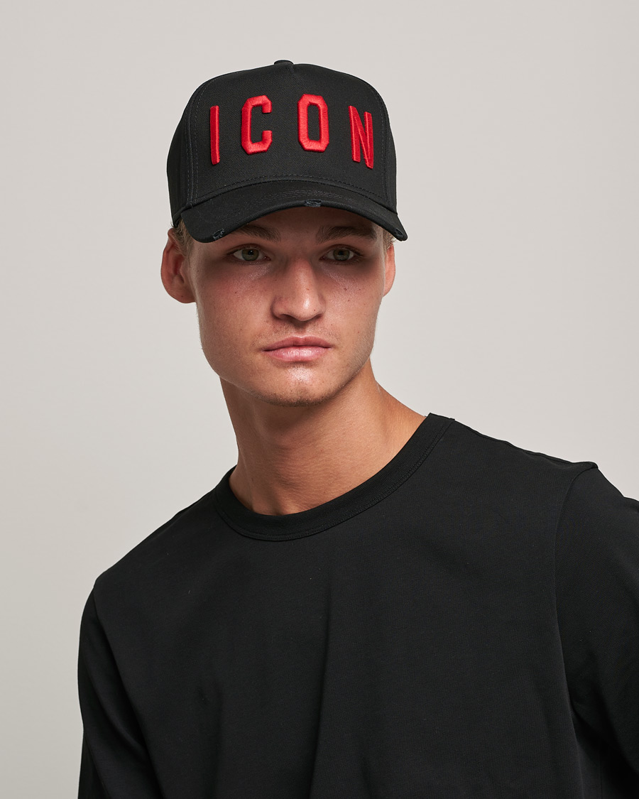 Homme |  | Dsquared2 | Icon Baseball Cap Black/Red
