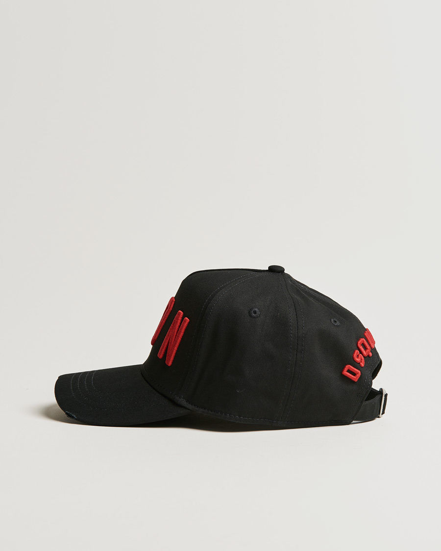 Homme | Dsquared2 Icon Baseball Cap Black/Red | Dsquared2 | Icon Baseball Cap Black/Red