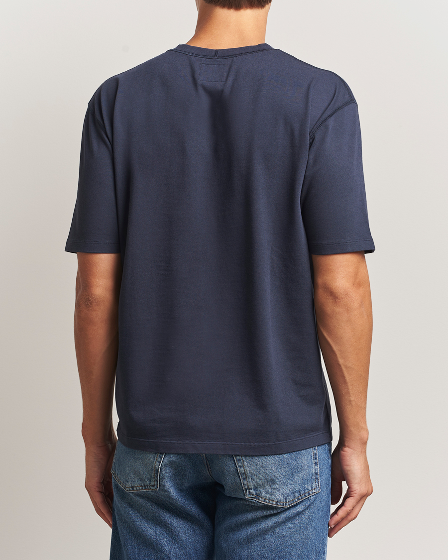 Homme | T-shirts | Drake's | Short Sleeve Hiking T-Shirt Navy