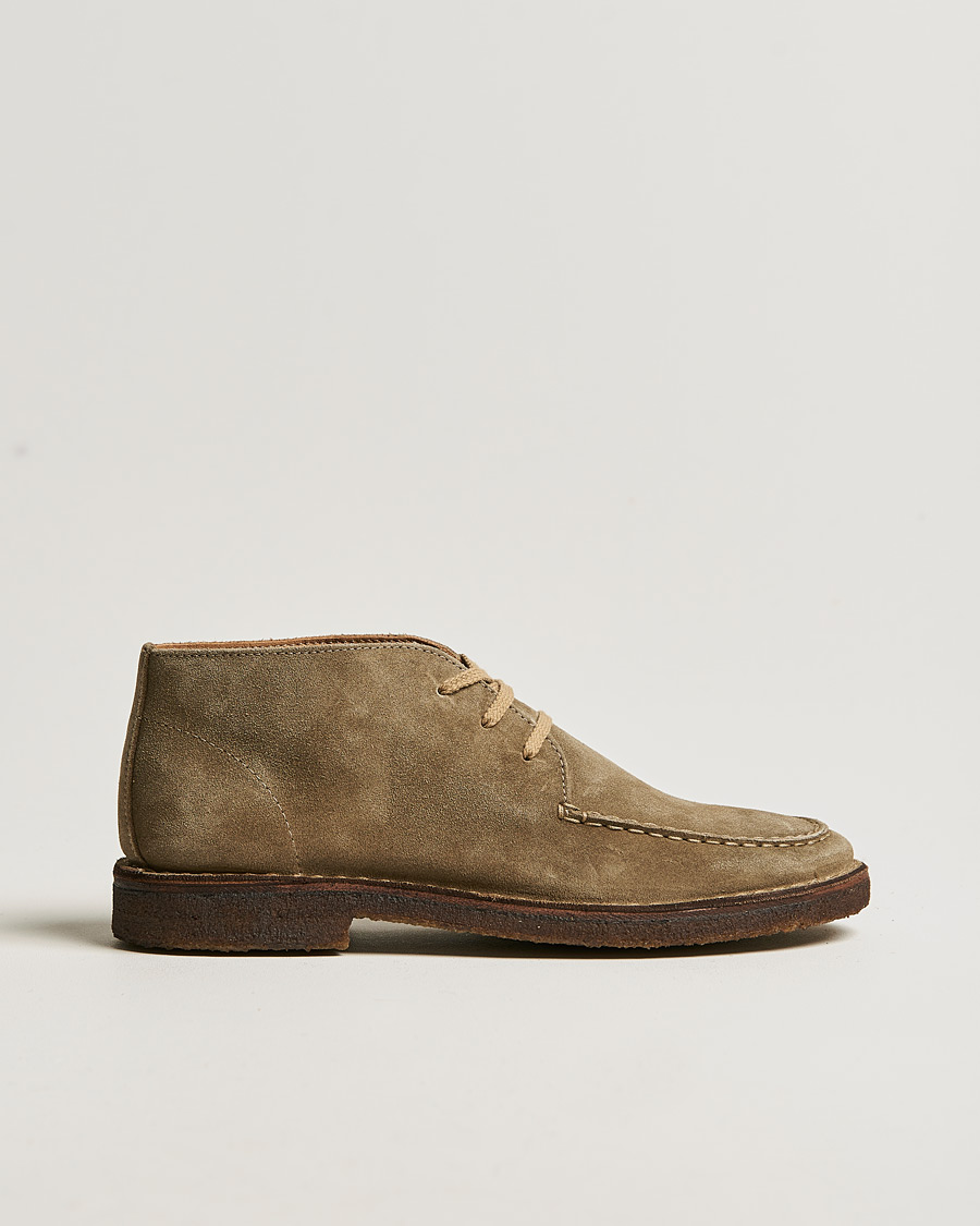 Homme | Bottes | Drake's | Crosby Moc-Toe Suede Chukka Boots Sand