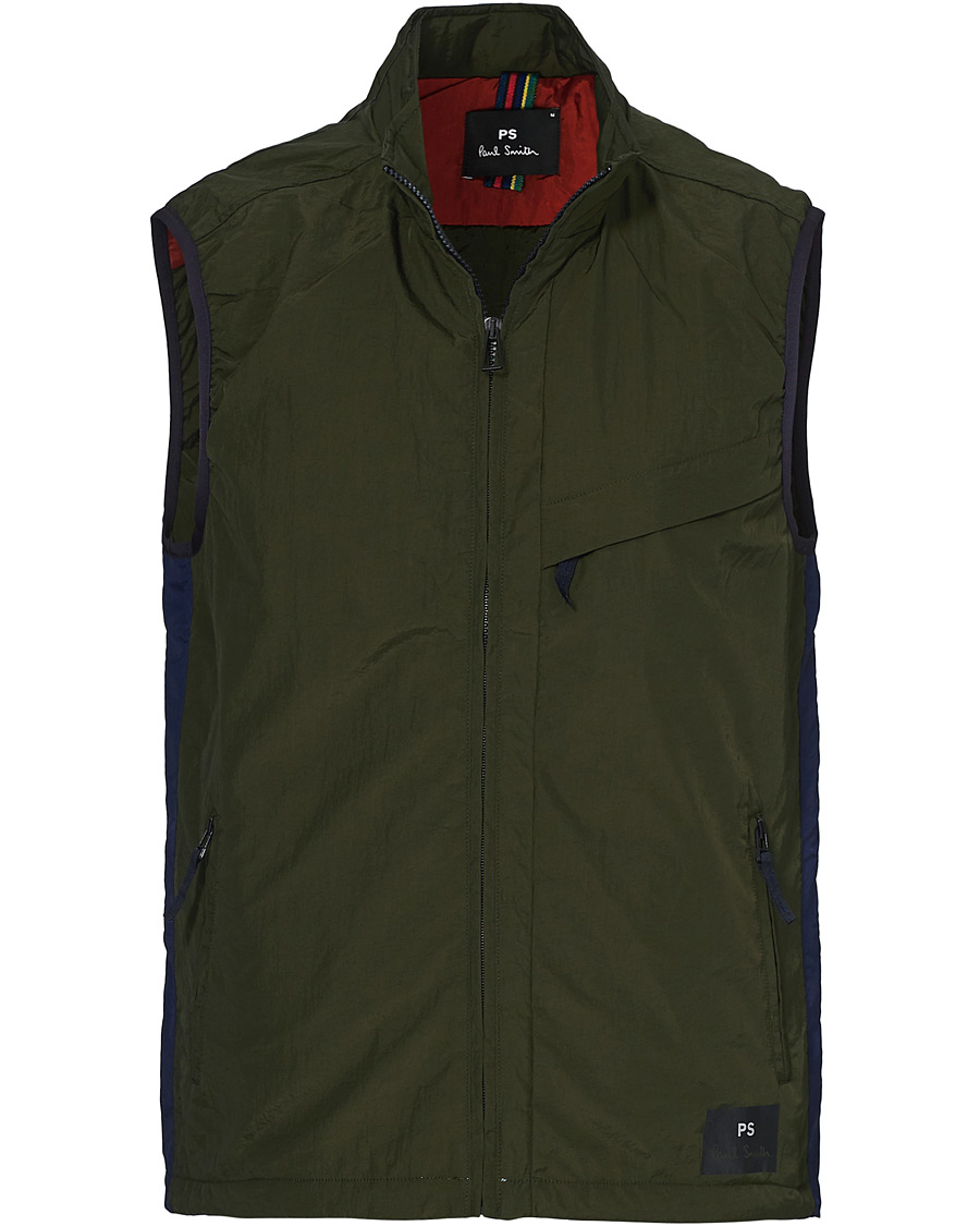 Homme | Manteaux Et Vestes | PS Paul Smith | Nylon Gilet Olive