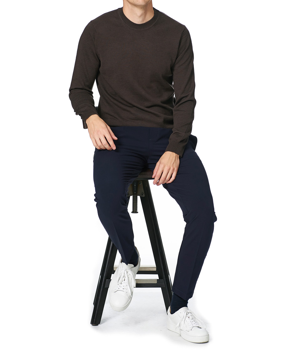 Homme | Pulls Et Tricots | NN07 | Ted Merino Crew Neck Pullover Brown