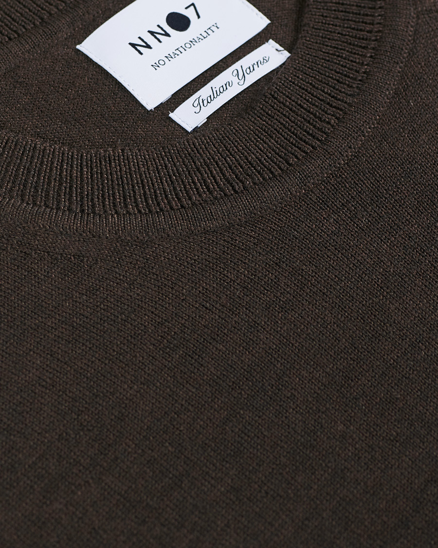 Homme | Pulls Et Tricots | NN07 | Ted Merino Crew Neck Pullover Brown