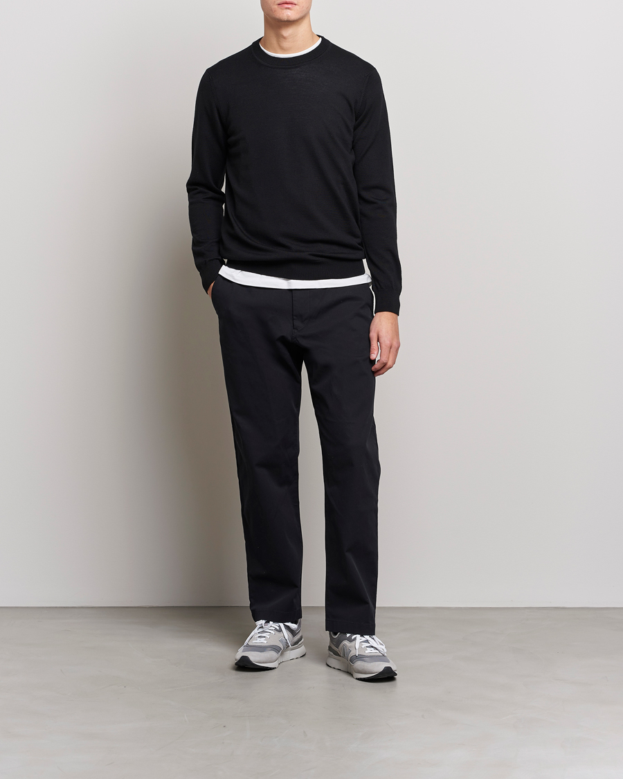 Homme | Pulls Et Tricots | NN07 | Ted Merino Crew Neck Pullover Black