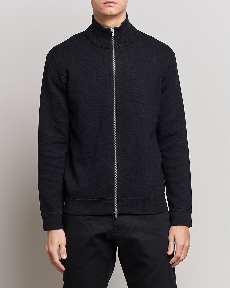 Homme | Pulls Et Tricots | NN07 | Luis Knitted Full-Zip Sweater Black